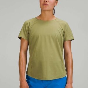 lululemon athletica Olive Green Short Sleeve Tee